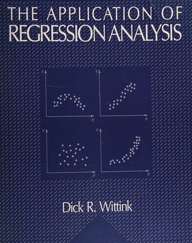 Cover for The application of regression analysis