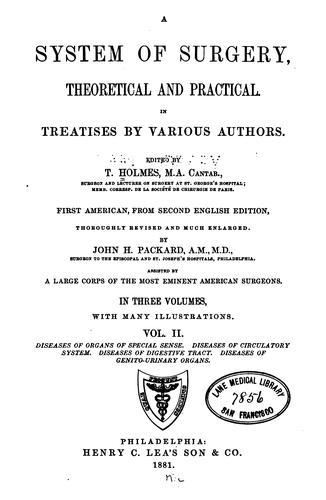 Cover for A System of surgery v. 3, 1882