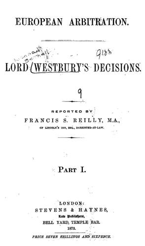 Cover for European arbitration