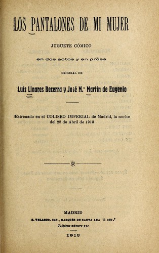 Cover for Los pantalones de mi mujer