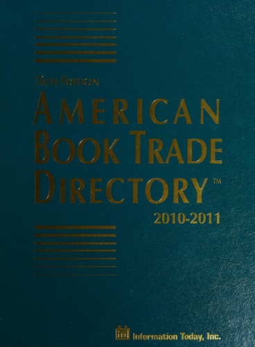 Cover for American book trade directory, 2010-2011