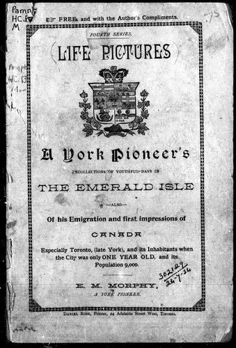 Cover for A York pioneer's recollections of youthfull days in the Emerald Isle