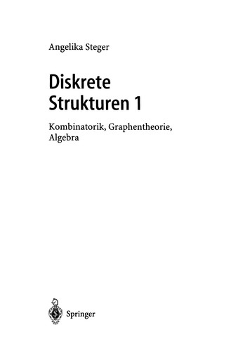 Cover for Diskrete Strukturen 1