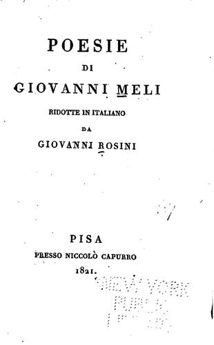 Cover for Poesie