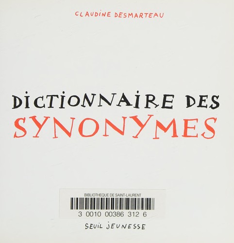 Cover for Dictionnaire des synonymes (French Edition)