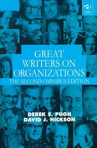 Cover for Great writers on organizations