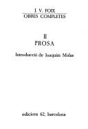 Cover for Prosa