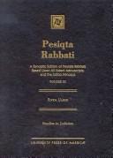 Cover for Pesiqta rabbati