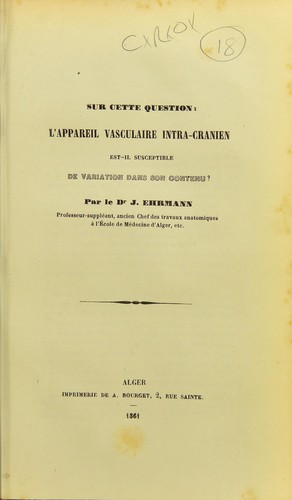 Cover for Sur cette question