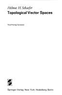 Cover for Topological vector spaces