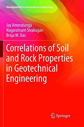 Cover for Correlations of Soil and Rock Properties in Geotechnical Engineering