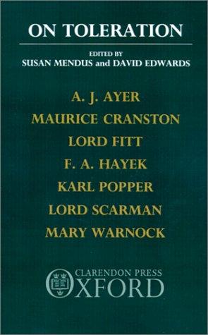 Cover for On toleration