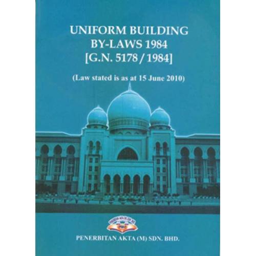 Cover for Uniform Building By-laws 1984 (G.N. 5178/85)