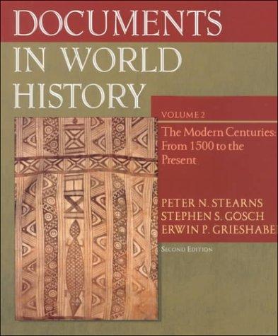 Cover for Documents in World History, Volume II