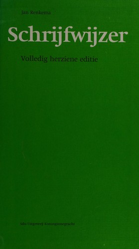 Cover for Schrijfwijzer
