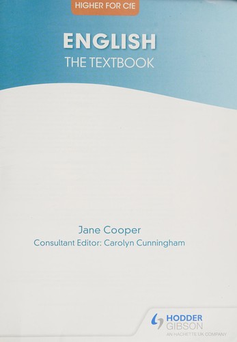 Cover for Higher English
