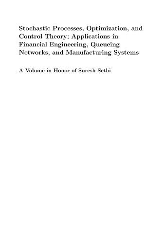 Cover for Stochastic processes, optimization, and control theory