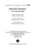 Cover for Materials Chemistry