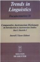 Cover for Comparative Austronesian dictionary