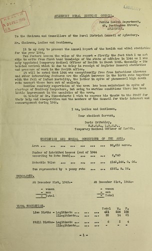 Cover for [Report 1944]