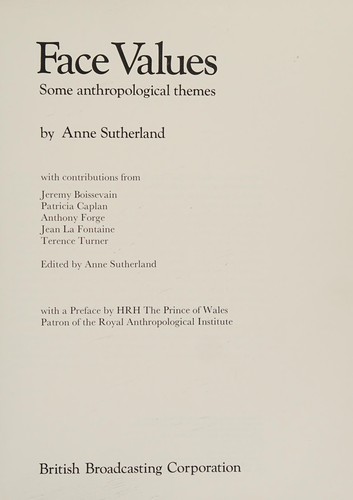 Cover for Face values