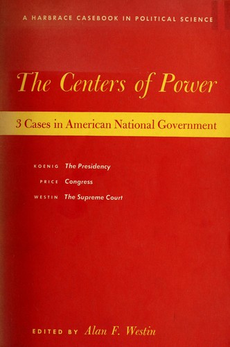 Cover for The centers of power