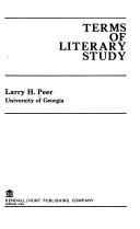 Cover for Terms of literary study