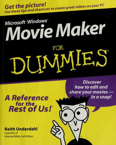Cover for Microsoft Windows Movie Maker for dummies