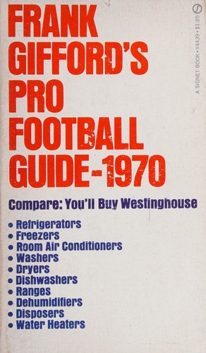 Cover for Pro football guide for 1970 (A Signet book)
