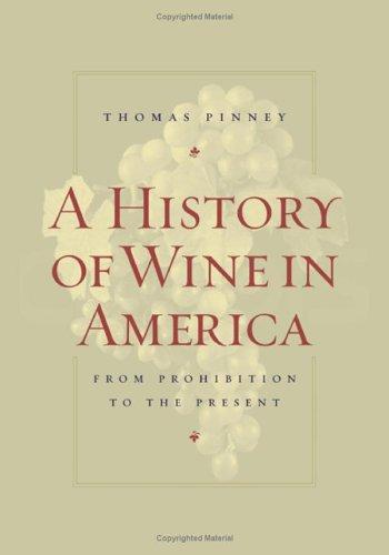 Cover for A History of Wine in America