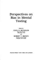 Cover for Perspectives on bias in mental testing
