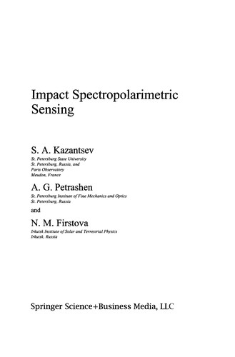 Cover for Impact Spectropolarimetric Sensing
