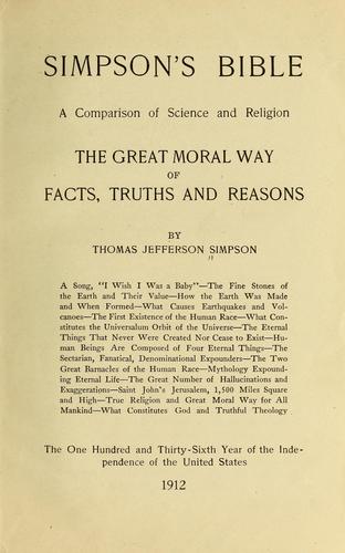 Cover for Simpson's Bible