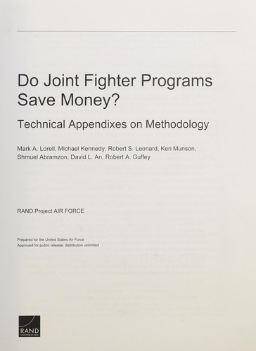 Cover for Do joint fighter programs save money?