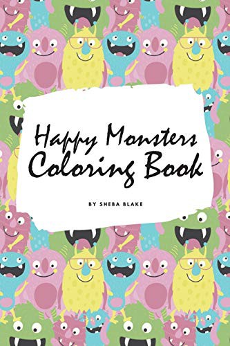 Cover for Happy Monsters Coloring Book for Children
