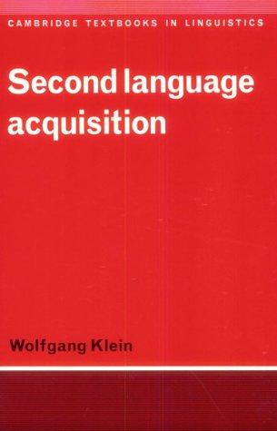 Cover for Second language acquisition