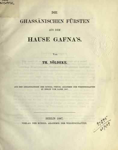 Cover for ghassanischen Fürsten aus dem Hause Gafna's.