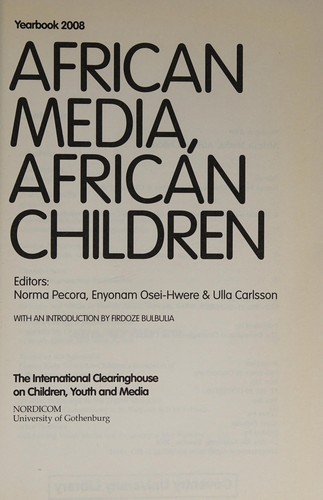 Cover for African Media, African Children