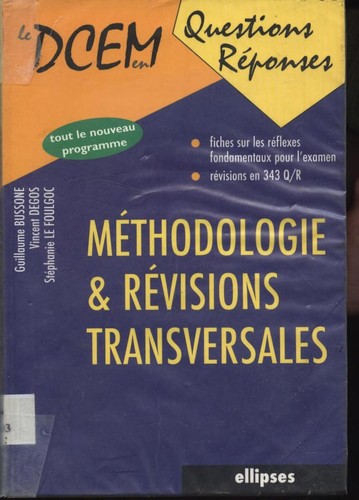 Cover for Méthodologie & révisions transversales