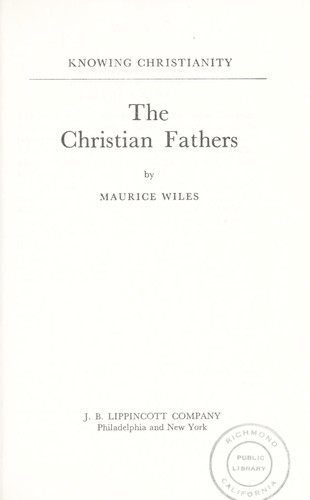 Cover for The Christian fathers