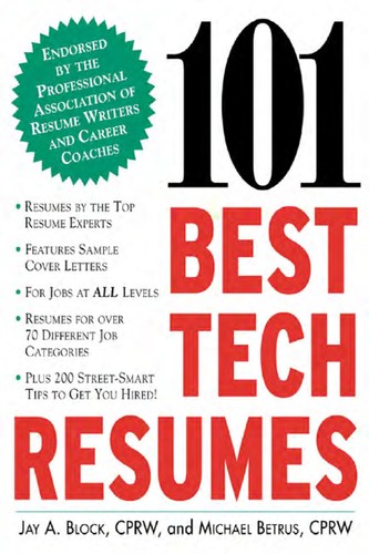 Cover for 101 Best Tech Resumes