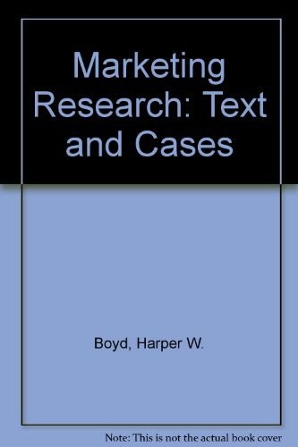 Cover for Marketing research