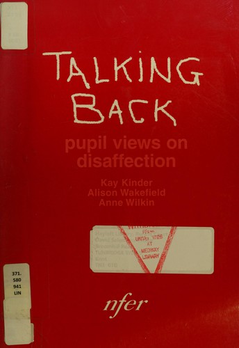 Cover for Talking Back