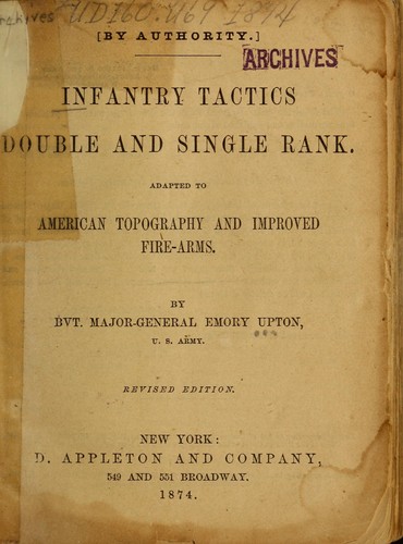 Cover for Infantry tactics