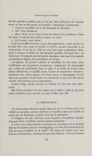 Cover for Romantique à mourir