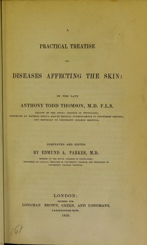 Cover for A practical treatise on diseases affecting the skin