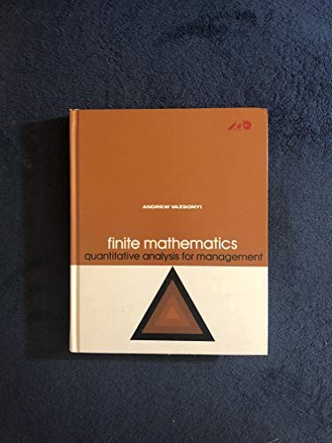 Cover for Finite mathematics