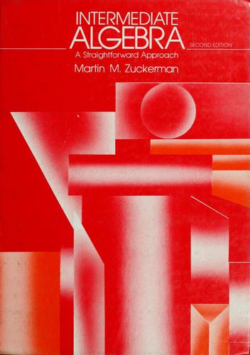 Cover for Intermediate algebra