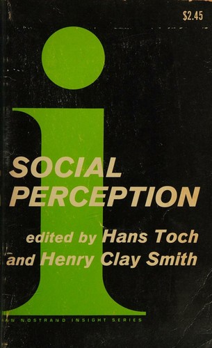 Cover for Social Perception : the Development of Interpersonal Impressions