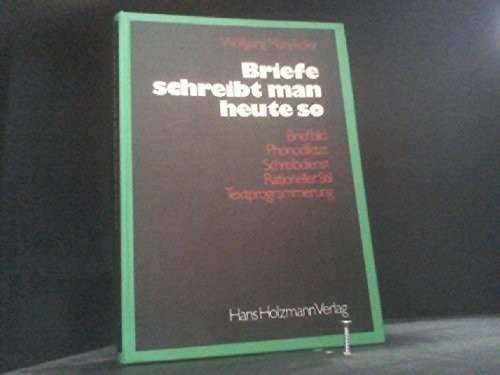 Cover for Briefe schreibt man heute so
